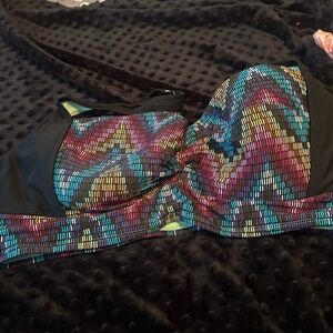 Allure Multicolor Bikini Top